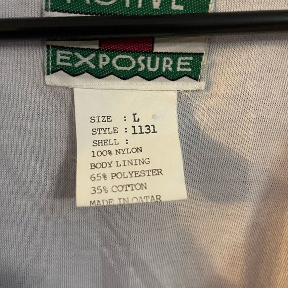 Vintage 90s Active Exposure Stars And Stripes Windbreaker Jacket Size L 1131 - Picture 5 of 6